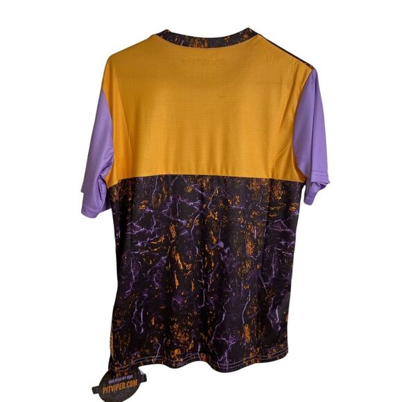Pit Viper High Speed Off Road Jersey Shirt Purple Short Sleeve NWT Mens Small - Picture 2 of 10
